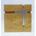 Урна для праха деревянная "Куб с крестом"